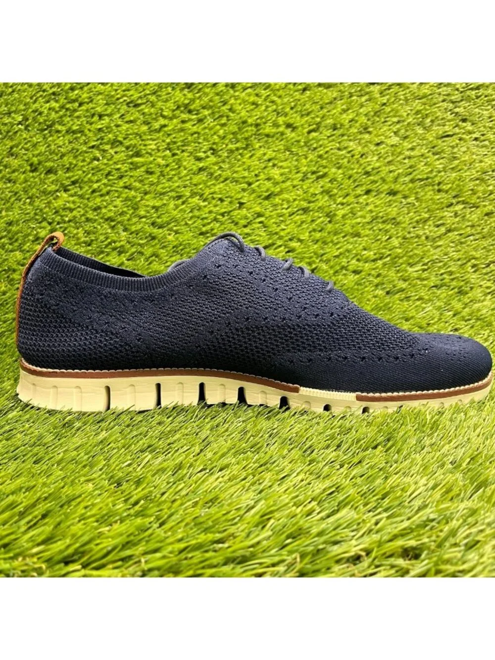 Cole Haan Zerogrand Stitchlite Mens Size 13 Blue White Casual Oxford Shoes